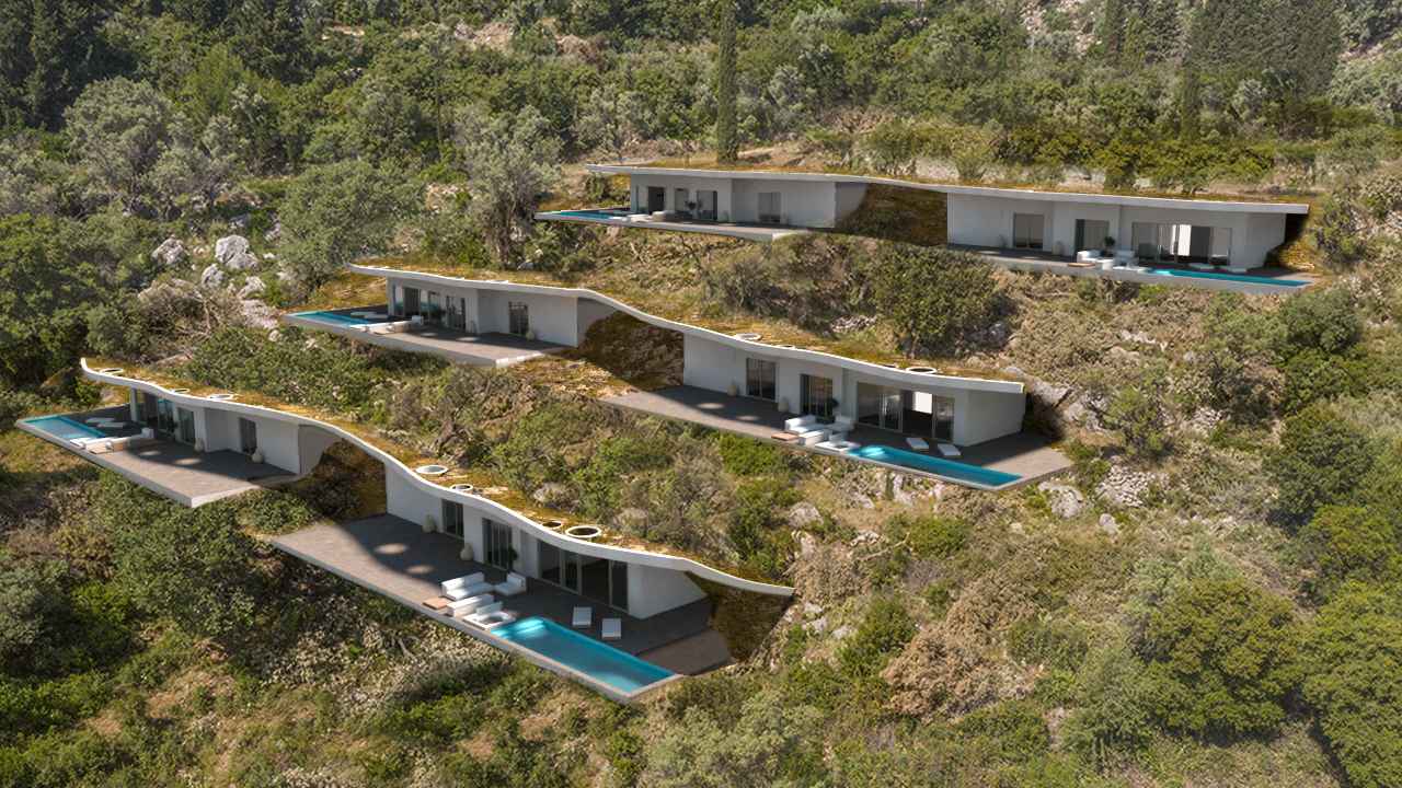 Luxury Cave Villa for Sale with Infinity Pool in Nikiana, Lefkada Luxury cave villa for sale in Nikiana Lefkada with infinity pool and sea view